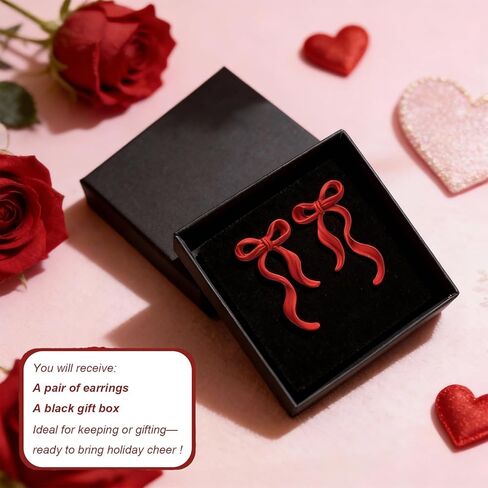 Bow Earrings Valentines Earrings for Women Red Valentines Day Dress Shirt Outfits for Women Valentine Sweaters Valentine's Day Gifts for Her in Saudi Arabia