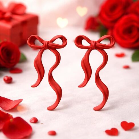 Bow Earrings Valentines Earrings for Women Red Valentines Day Dress Shirt Outfits for Women Valentine Sweaters Valentine's Day Gifts for Her in Saudi Arabia