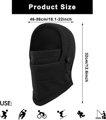 Kids Warm Balaclava Ski Mask - Cold Weather Windproof Tactical Face Mask for CBoys Girls in Saudi Arabia