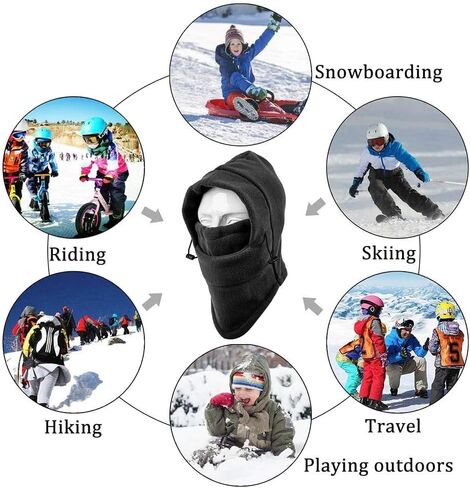 Kids Warm Balaclava Ski Mask - Cold Weather Windproof Tactical Face Mask for CBoys Girls in Saudi Arabia