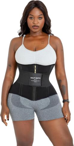 2-in-1 Waist Trainer - Heavy Compression Corset, Breathable for Workout & Tummy Control in Saudi Arabia