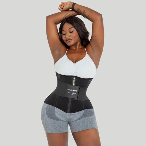2-in-1 Waist Trainer - Heavy Compression Corset, Breathable for Workout & Tummy Control in Saudi Arabia