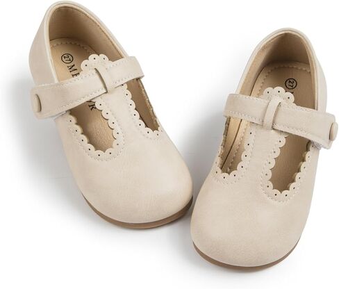 Toddler Girls Dress Shoes Mary Jane Flats Bow Princess Ballerina Wedding Party Back to School Shoes for Kids in Saudi Arabia