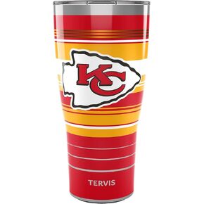 كوب سفر Tervis Traveler NFL New Orleans Saints - Hype Stripes ثلاثي الجدران معزول يحافظ على المشروبات باردة وساخنة، 20oz، من الفولاذ المقاوم للصدأ in Kuwait
