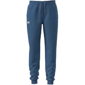 بنطال رياضي Rival Fleece للأولاد من Under Armour، (402) أزرق أتلانتس / / أبيض، مقاس صغير للشباب in Kuwait