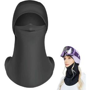 Balaclava Ski Mask - Ski Mask for Women, Quick-Drying Face Mask for Cold Weather, SPF50+ Balaclava Women for Skiing, Motorcycle Riding & Snowboarding Black in Saudi Arabia