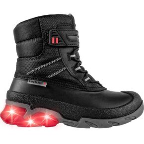 Absolute Ryder Little Kid Light Up Snow Winter Boots, Warm, Insulated, Waterproof Shell in Kuwait