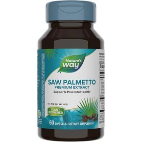 Nature's Way Saw Palmetto Standard Extract، دعم صحة البروستاتا للرجال*، 160 مجم لكل جرعة، 120 كبسولة هلامية (قد تختلف التعبئة) in Kuwait