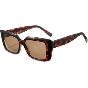 Cyxus Polarized Rectangular Sunglasses Acetate Frame UV400 Protection Stylish Shades Women Men P1226 in Saudi Arabia
