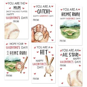 6 Style Basketball Happy Valentine Gift Tag Sticker, Theme Label Sticker for Wrapping Present, Basketball Anniversary Valentine Party Supplies Decor-A03 in Kuwait