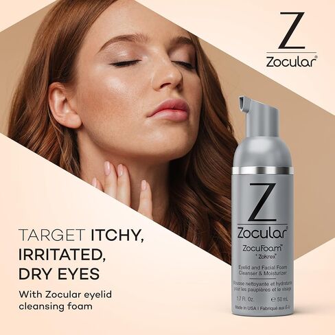 Zocular ZocuFoam Foaming Eyelid Cleanser – Gentle pH-Balanced Cleansing Foam – 25 mL in Saudi Arabia