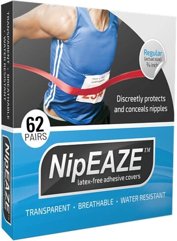 NipEaze Athletic Nipple Covers for Men and Women – Chafing Prevention and Concealment | The Original Sports Nipple Cover. in Saudi Arabia
