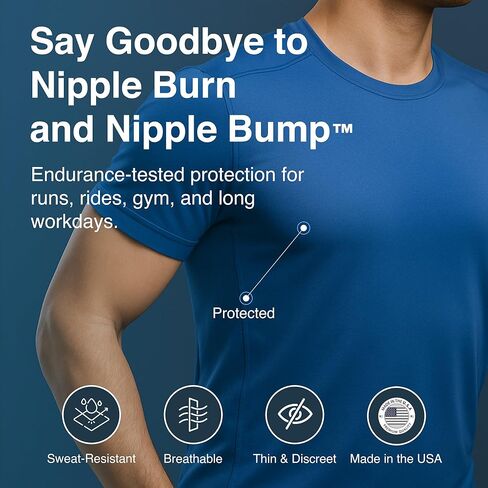 NipEaze Athletic Nipple Covers for Men and Women – Chafing Prevention and Concealment | The Original Sports Nipple Cover. in Saudi Arabia