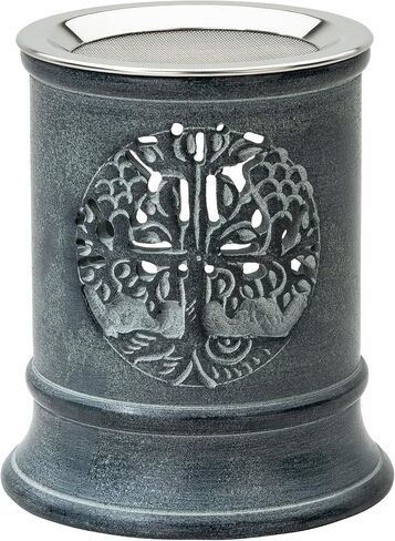 Soapstone Incense Burner with Strainer | 3.34 Inch Height & 3.15 Inch Diameter | Handmade Natural Stone Incense Holder for Gentle Aromatherapy with Tea Light | Decorative Meditation Accessory in Saudi Arabia