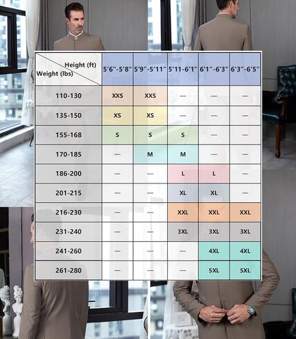 بدلة رجالية صينية مكونة من قطعتين، ياقة واقفة، بدلة بقصة ضيقة، زر أمامي، مجموعة بناطيل بليزر in Kuwait