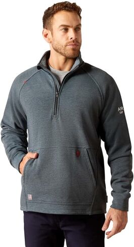 ARIAT mens Fr Primo Fleece 2.0 1/4 Zip Sweater in Saudi Arabia