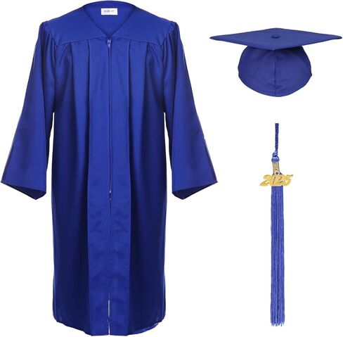 Unisex Adult Matte Graduation Cap and Gown Tassel Set in Saudi Arabia