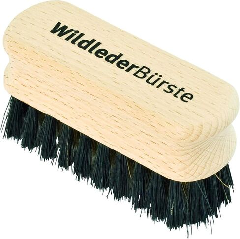 Redecker Rubber Crepe Suede Brush with Waxed Beechwood Handle, Safely Cleans Nubuck Leather, 5-Inches Long in Saudi Arabia