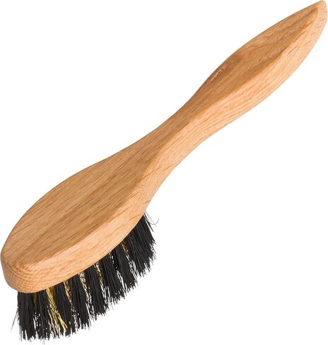 Redecker Rubber Crepe Suede Brush with Waxed Beechwood Handle, Safely Cleans Nubuck Leather, 5-Inches Long in Saudi Arabia