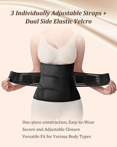 Postpartum Belly Band for Women: Adjustable Compression Wrap for Abdominal & Waist Support C-Section & Vaginal Birth Recovery Black M in Saudi Arabia