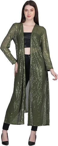 AOL Women's Long Power Net Sequinned Shrug in Saudi Arabia