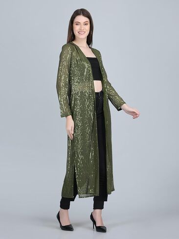 AOL Women's Long Power Net Sequinned Shrug in Saudi Arabia