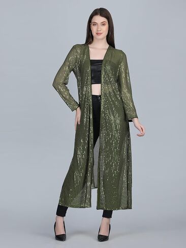 AOL Women's Long Power Net Sequinned Shrug in Saudi Arabia