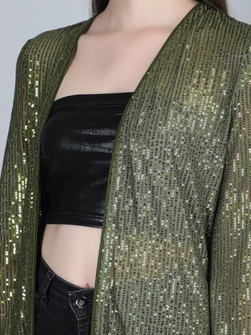 AOL Women's Long Power Net Sequinned Shrug in Saudi Arabia