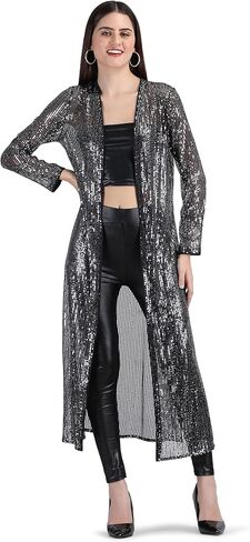 AOL Women's Long Power Net Sequinned Shrug in Saudi Arabia