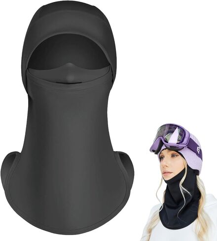 Balaclava Ski Mask - Ski Mask for Women, Quick-Drying Face Mask for Cold Weather, SPF50+ Balaclava Women for Skiing, Motorcycle Riding & Snowboarding Black in Saudi Arabia
