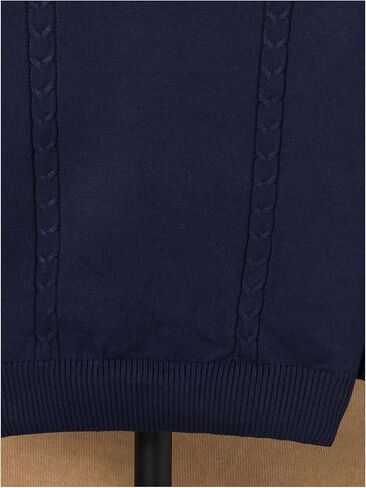 Floerns Boy's Striped V Neck Sweater Long Sleeve Cable Knit Casual Pullover Sweaters in Saudi Arabia