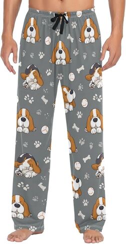 Pigsaly American Muscle Racing Car Pajama Pants Cars Lounge Sleepwear PJs Mens Pajama Bottoms Sleep Pants S in Saudi Arabia