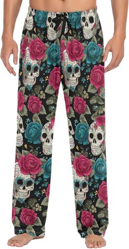 Pigsaly American Muscle Racing Car Pajama Pants Cars Lounge Sleepwear PJs Mens Pajama Bottoms Sleep Pants S in Saudi Arabia