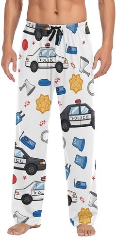 Pigsaly American Muscle Racing Car Pajama Pants Cars Lounge Sleepwear PJs Mens Pajama Bottoms Sleep Pants S in Saudi Arabia