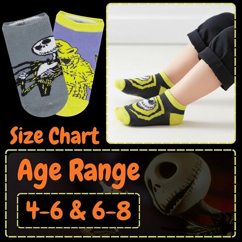 Disney Nightmare Before Christmas Boys 5‑Pack Crew Socks + Plush Pencil Case Set – Official Character Socks for Boys Ages 4-8 in Kuwait