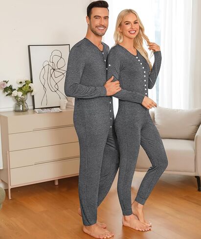SWOMOG مطابقة الأسرة منامة مجموعات عيد الميلاد زوجين PJ's عطلة Onesise ملابس النوم المنزلية مجموعات ملابس النوم مع مرايل للحيوانات الأليفة رمادي عميق in Saudi Arabia