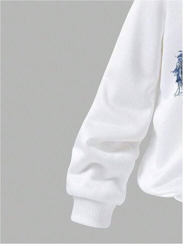Floerns Girl's 2 Piece Fall Outfits Heart Graphic Crewneck Sweatshirt and A Line Cargo Skirt Set in Saudi Arabia