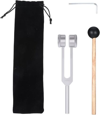 Tuning Fork for Healing 128Hz with Hammer, Sound Healing Therapy Frequency Tool for Meditation, Reiki Supplies Kit, Aluminum Alloy 128 Hz Wellness Instrument with Pouch in Saudi Arabia