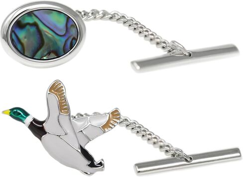 Men’s Tie Tack Tie Pin with Chain – Classic Lapel Pin Accessory for Dress Shirts, Suits & Formal Wear in Saudi Arabia