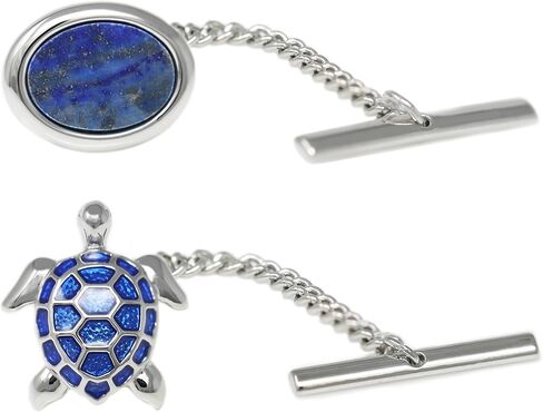 Men’s Tie Tack Tie Pin with Chain – Classic Lapel Pin Accessory for Dress Shirts, Suits & Formal Wear in Saudi Arabia