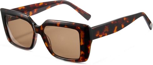 Cyxus Polarized Rectangular Sunglasses Acetate Frame UV400 Protection Stylish Shades Women Men P1226 in Saudi Arabia