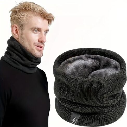 Warm Scarf Neck Gaiter Thick Velvet For Men Women Neck Warmer Windproof Ski Mask Face Scarf for Cold Weather Outdoor Sports in Saudi Arabia