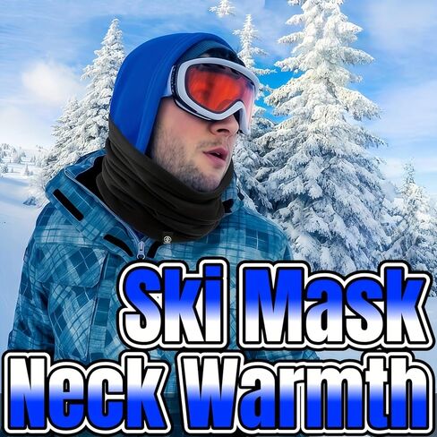 Warm Scarf Neck Gaiter Thick Velvet For Men Women Neck Warmer Windproof Ski Mask Face Scarf for Cold Weather Outdoor Sports in Saudi Arabia