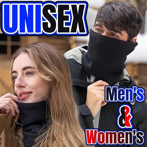 Warm Scarf Neck Gaiter Thick Velvet For Men Women Neck Warmer Windproof Ski Mask Face Scarf for Cold Weather Outdoor Sports in Saudi Arabia