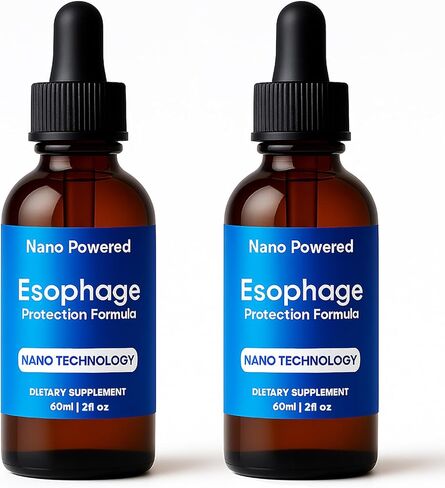 Nano Powered Esophageal Drops - Soothes Digestive Discomfort & Supports a Healthy Throat and Stomach Environment - 2 fl oz (1) in Saudi Arabia