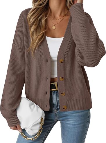 LILLUSORY Cardigan Sweaters for Women 2025 Fall Fashion Oversized Lightweight Sweater Knit Work Casual Outfits Clothes in Saudi Arabia