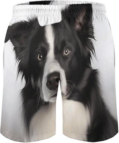شورت سباحة رجالي من Border Collie سريع الجفاف في هاواي لباس السباحة مع بطانة شبكية- in Saudi Arabia