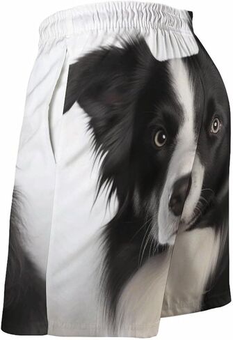 شورت سباحة رجالي من Border Collie سريع الجفاف في هاواي لباس السباحة مع بطانة شبكية- in Saudi Arabia