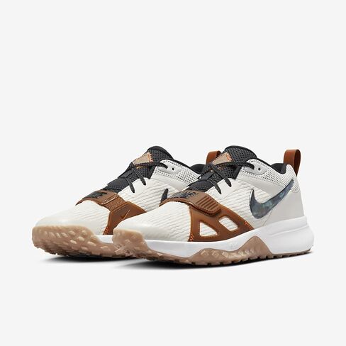 حذاء البيسبول Nike Diamond Elite Turf (FZ8654-100، أبيض ساميت/فانتوم/أحمر داكن/) مقاس 10.5 in Kuwait
