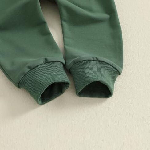 2 PCS Baby Toddler Boys Outfit Set Soft Breathable Stretchy Cotton for Fall Winter Sweatshirt and Jogger Pants Outfit in Saudi Arabia